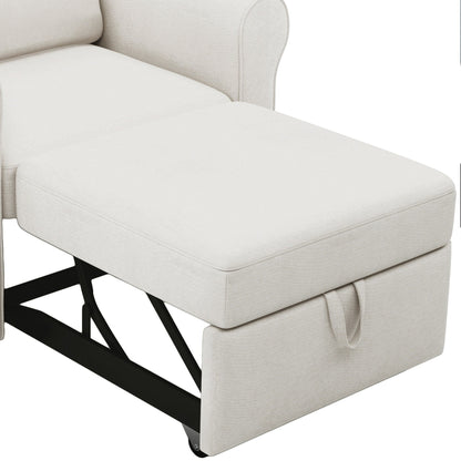 Divano letto regolabile 3 in 1, poltrona letto estraibile, letto pieghevole convertibile per soggiorno