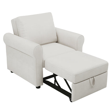 Divano letto regolabile 3 in 1, poltrona letto estraibile, letto pieghevole convertibile per soggiorno