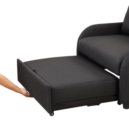 Divano letto estraibile 3 in 1 con tavolino pieghevole e porte USB di Harper&amp;Bright Designs