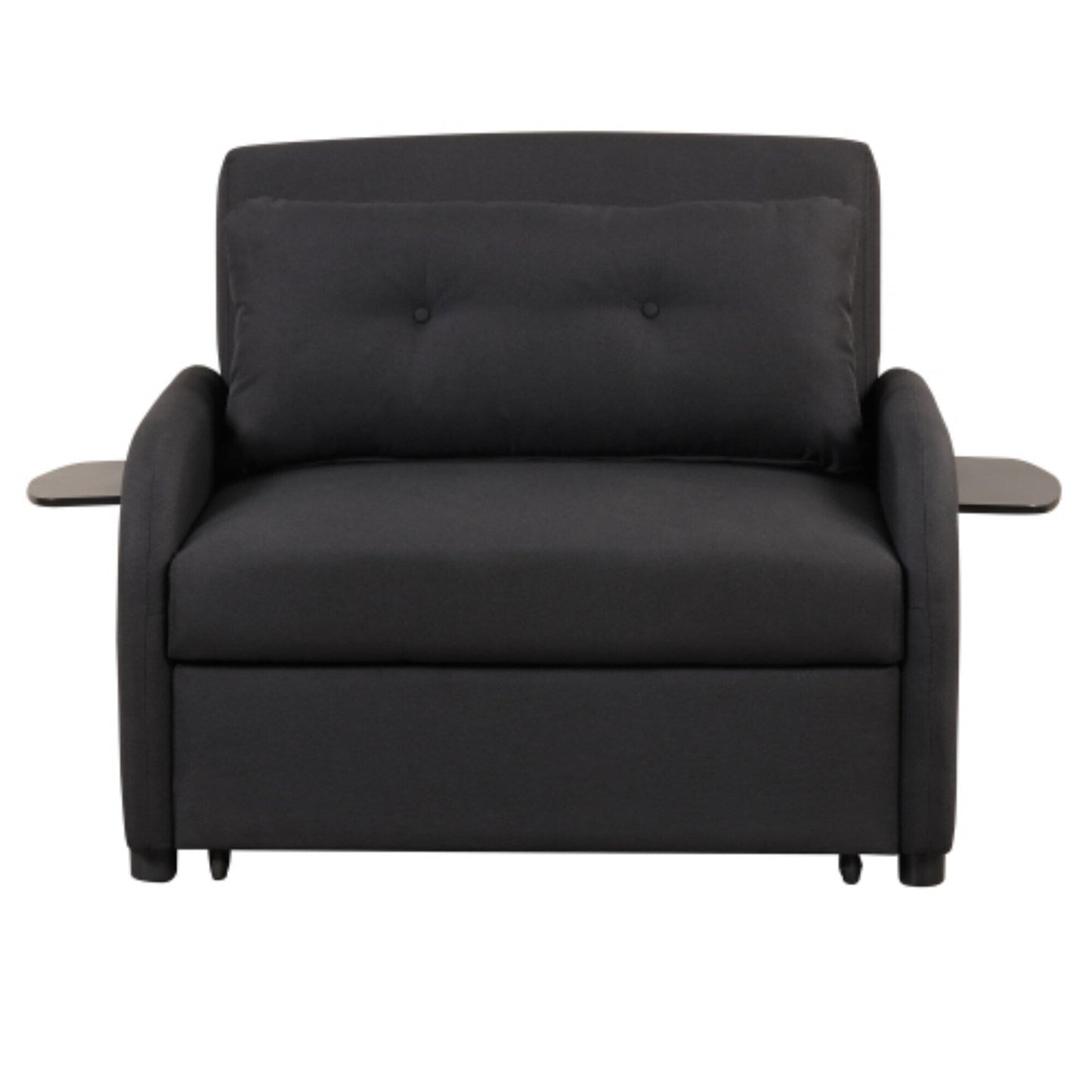 Divano letto estraibile 3 in 1 con tavolino pieghevole e porte USB di Harper&amp;Bright Designs