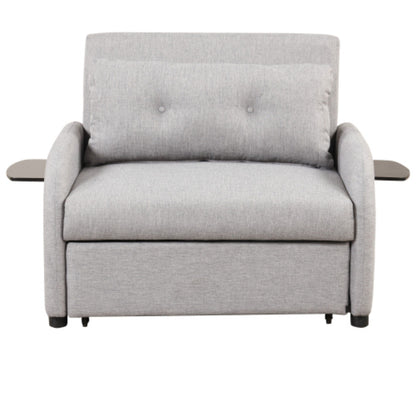 Divano letto estraibile 3 in 1 con tavolino pieghevole e porte USB di Harper&amp;Bright Designs