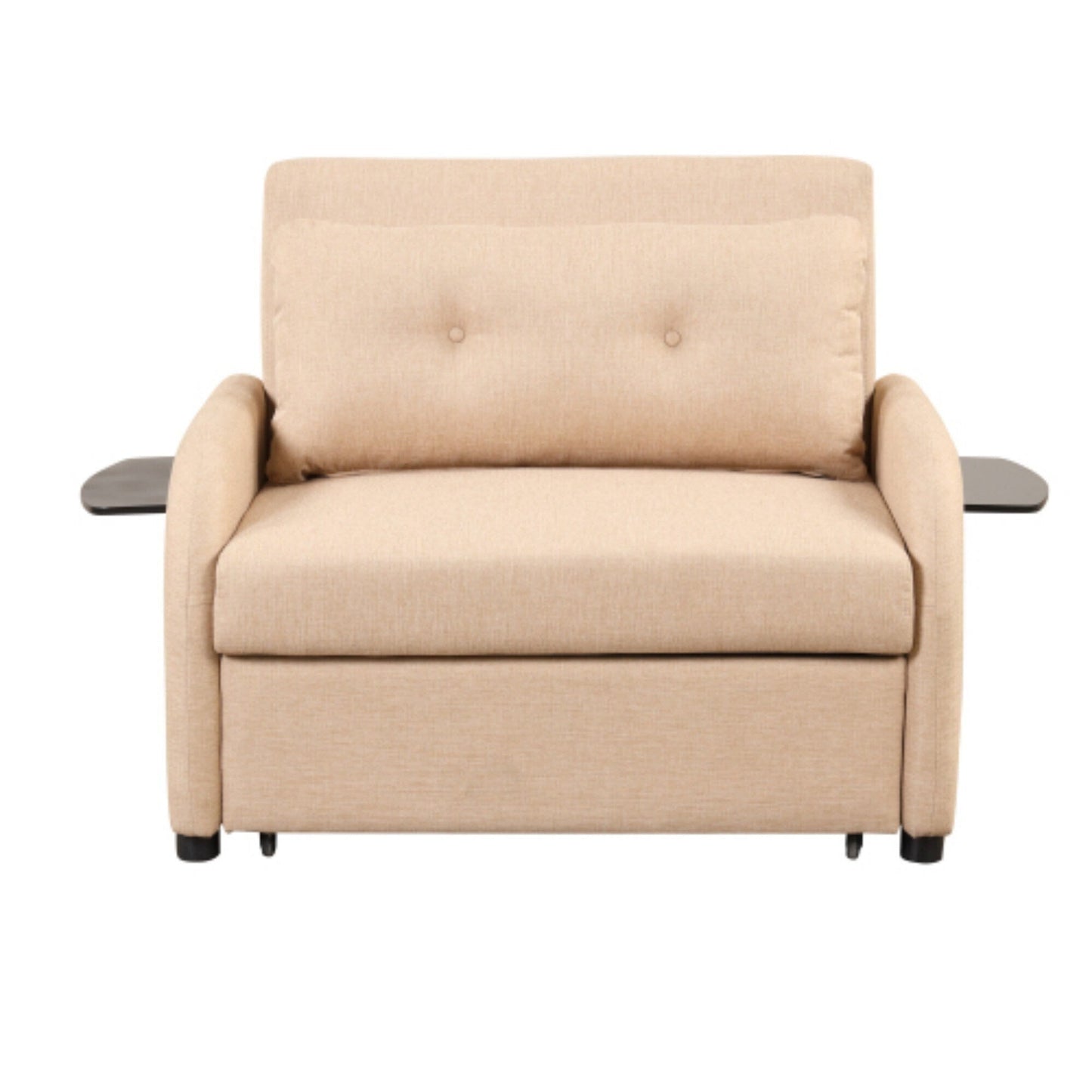 Divano letto estraibile 3 in 1 con tavolino pieghevole e porte USB di Harper&amp;Bright Designs