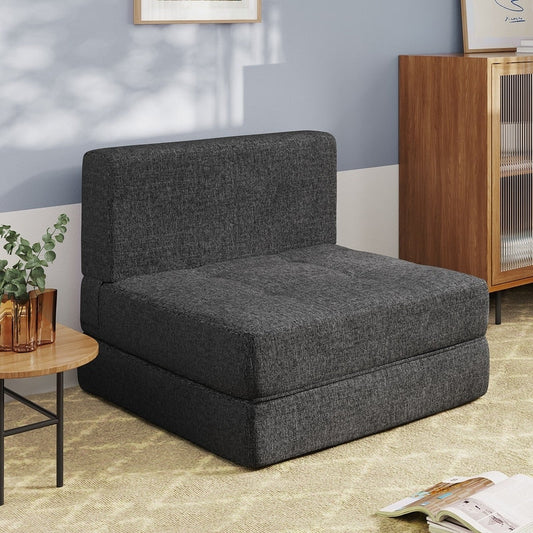 Poltrona trasformabile 3 in 1, sedia pieghevole, letto pieghevole
