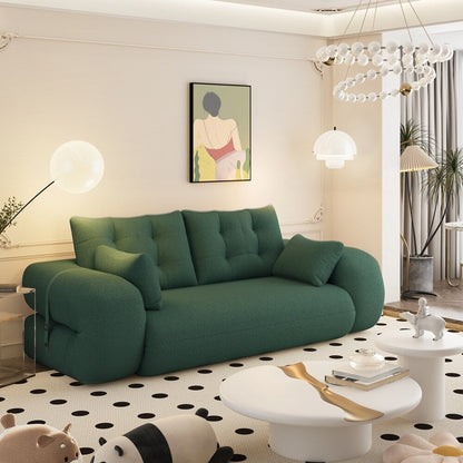 Divano letto imbottito in schiuma con tessuto Teddy 3 in 1