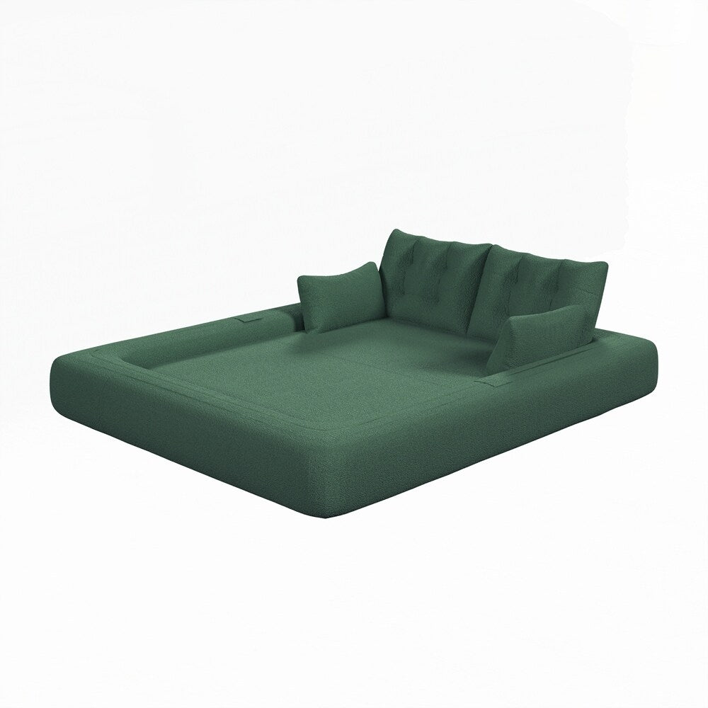 Divano letto imbottito in schiuma con tessuto Teddy 3 in 1