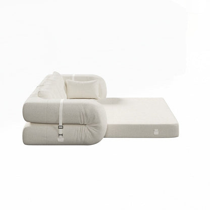Divano letto imbottito in schiuma con tessuto Teddy 3 in 1