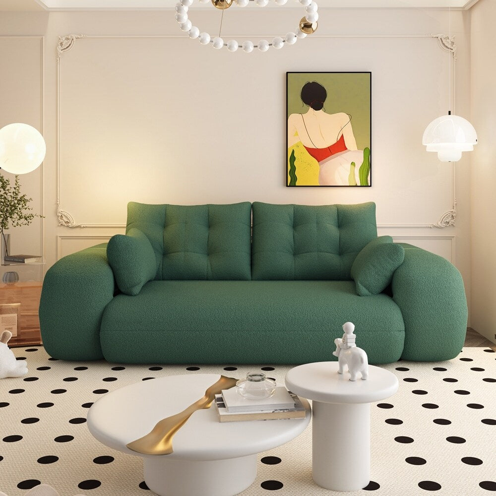 Divano letto imbottito in schiuma con tessuto Teddy 3 in 1