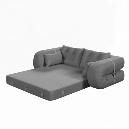 Divano letto imbottito in schiuma con tessuto Teddy 3 in 1
