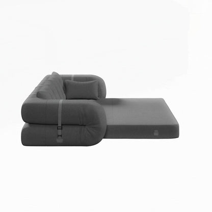 Divano letto imbottito in schiuma con tessuto Teddy 3 in 1