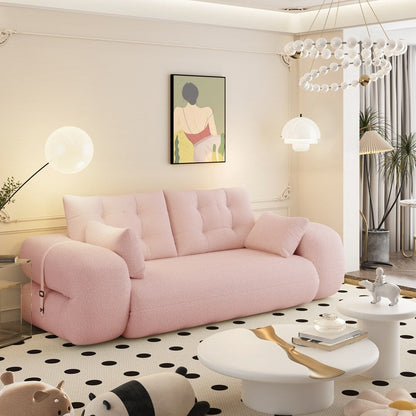 Divano letto imbottito in schiuma con tessuto Teddy 3 in 1