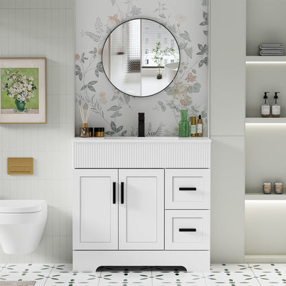 Mobile bagno Wavy Line 30/36/48 con lavabo e rubinetto