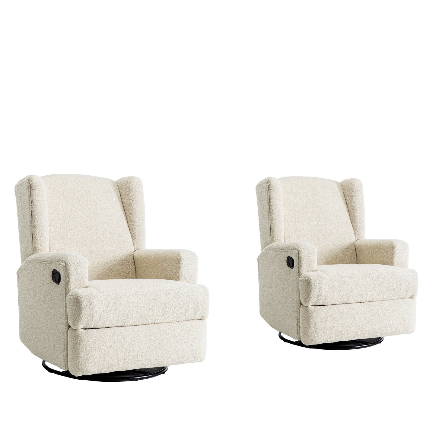 Poltrona reclinabile girevole manuale da 31'' W, set da 2 per cameretta dei bambini