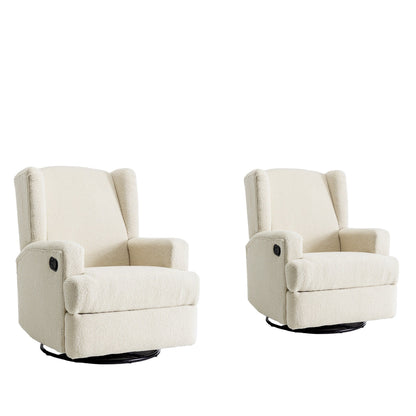 Poltrona reclinabile girevole manuale da 31'' W, set da 2 per cameretta dei bambini