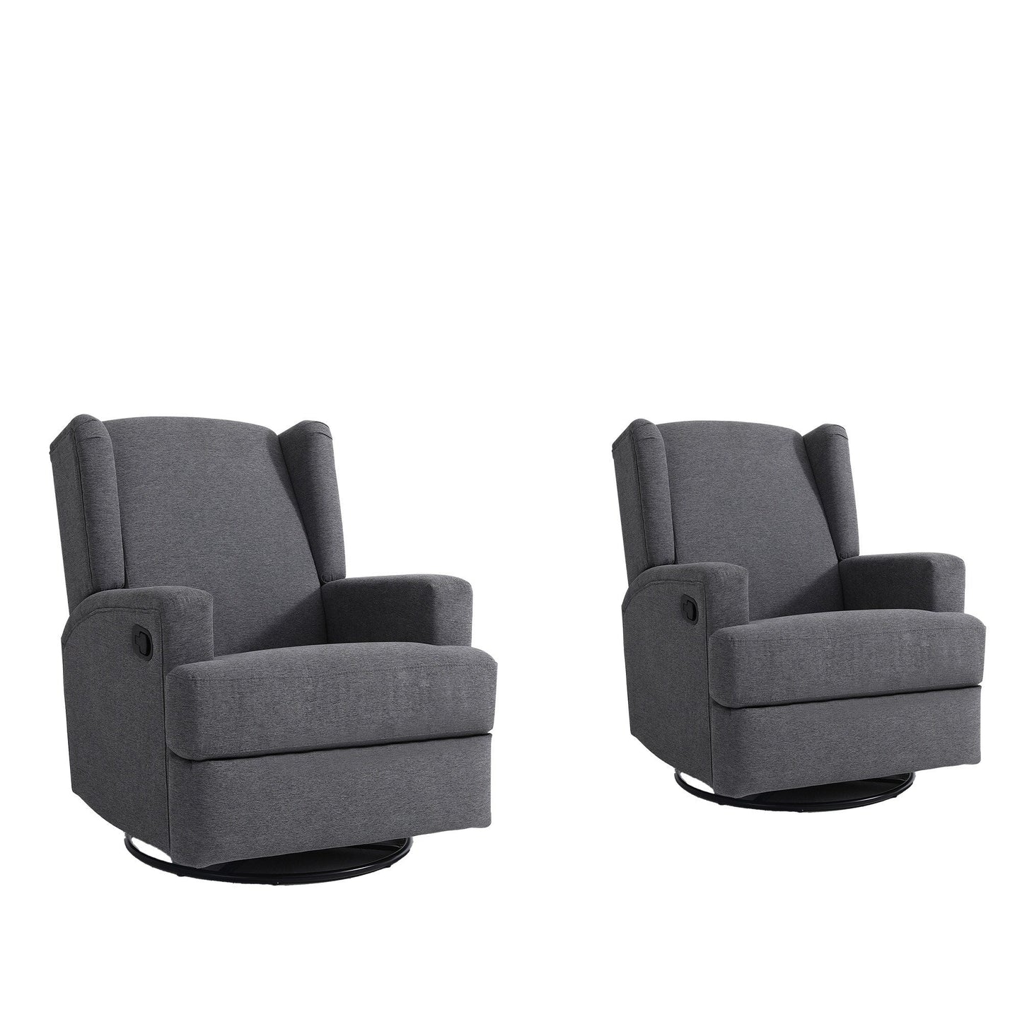 Poltrona reclinabile girevole manuale da 31'' W, set da 2 per cameretta dei bambini