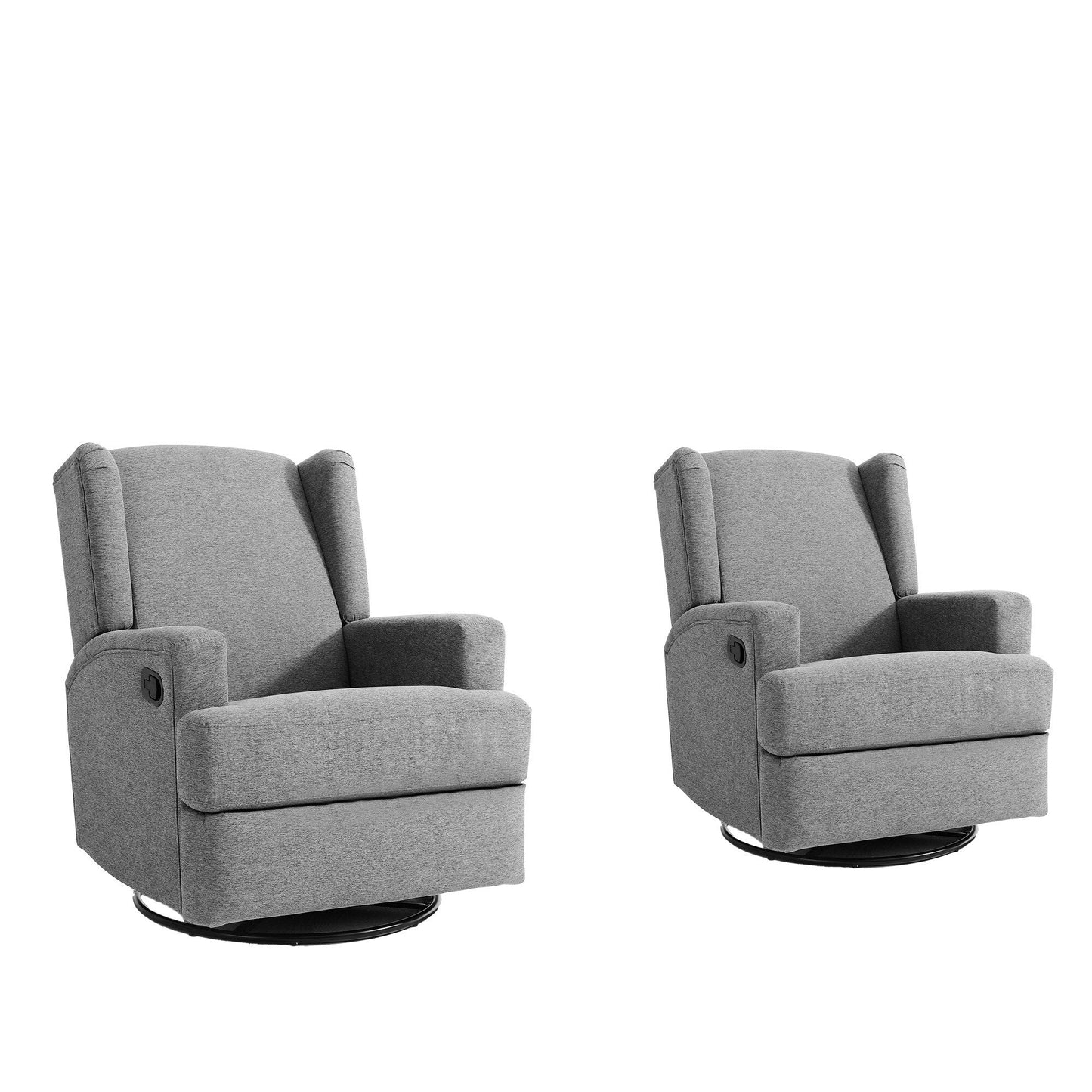 Poltrona reclinabile girevole manuale da 31'' W, set da 2 per cameretta dei bambini