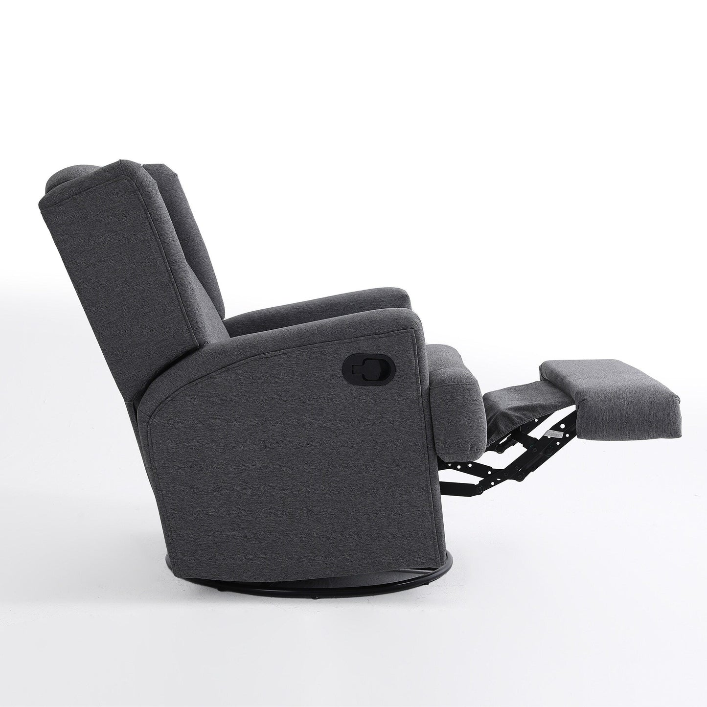 Poltrona reclinabile girevole manuale con schienale ad ala da 31'' W