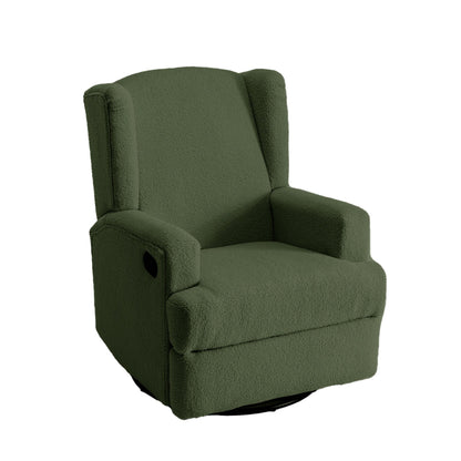 Poltrona reclinabile girevole manuale con schienale ad ala da 31'' W