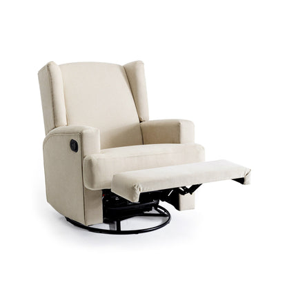 Poltrona reclinabile girevole manuale con schienale ad ala da 31'' W