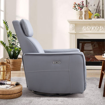 Poltrona reclinabile girevole elettrica da 32,3'' con porte USB