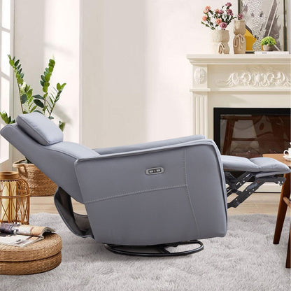 Poltrona reclinabile girevole elettrica da 32,3'' con porte USB