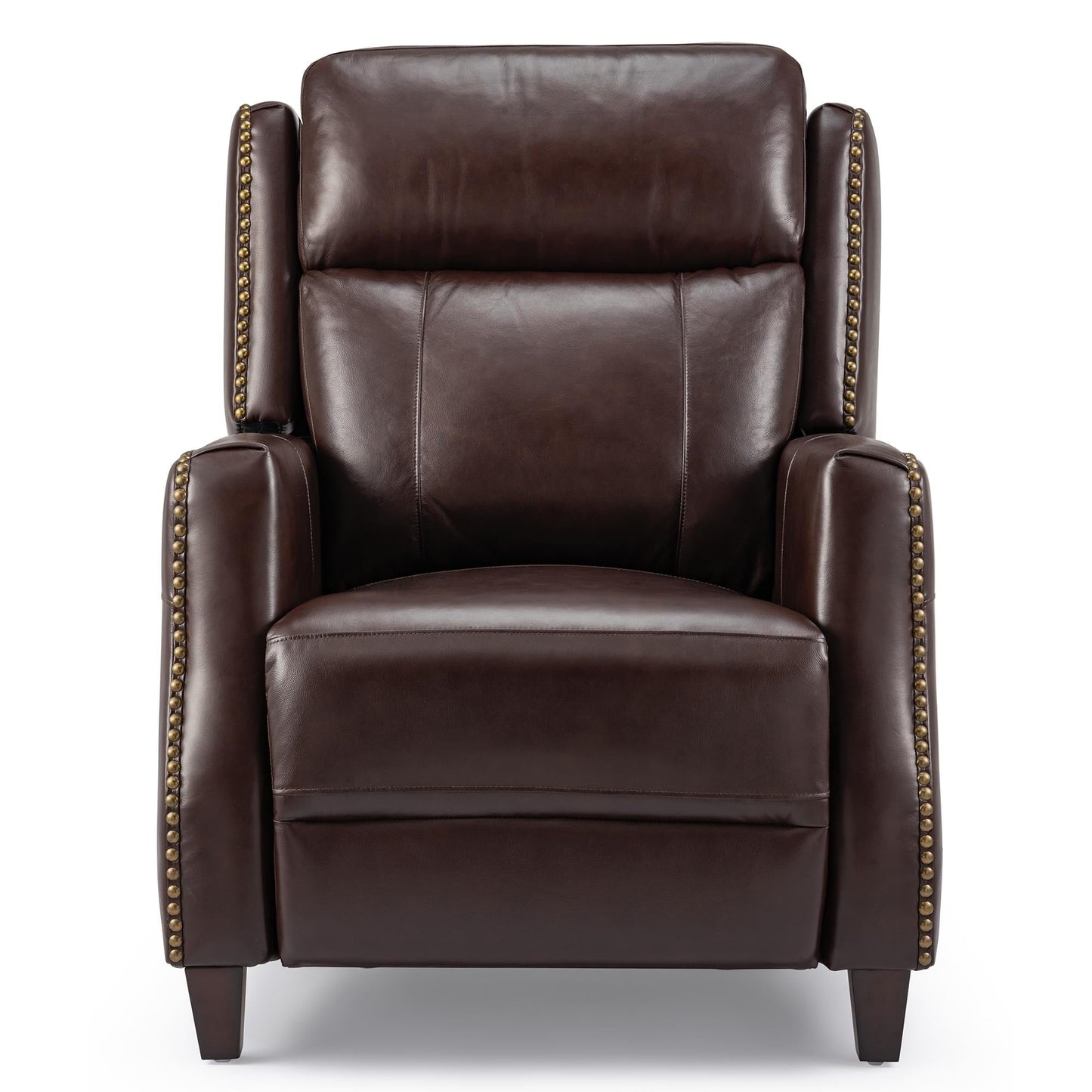 Poltrona reclinabile Power Club in vera pelle larga 32,7 cm