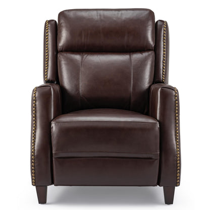 Poltrona reclinabile Power Club in vera pelle larga 32,7 cm