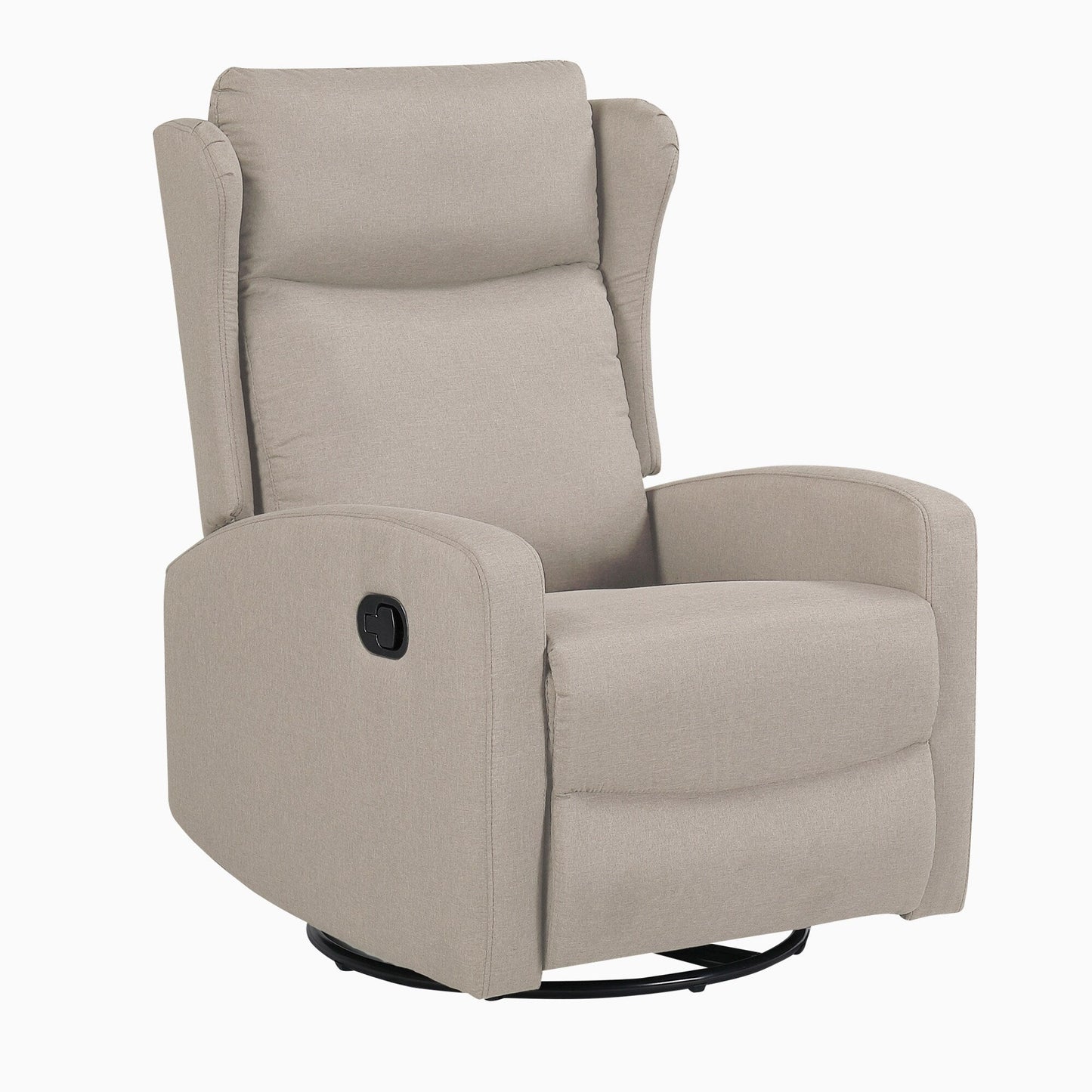 Poltrona reclinabile a dondolo girevole a 360° con schienale regolabile - Design moderno per soggiorno, ufficio e spazi di intrattenimento