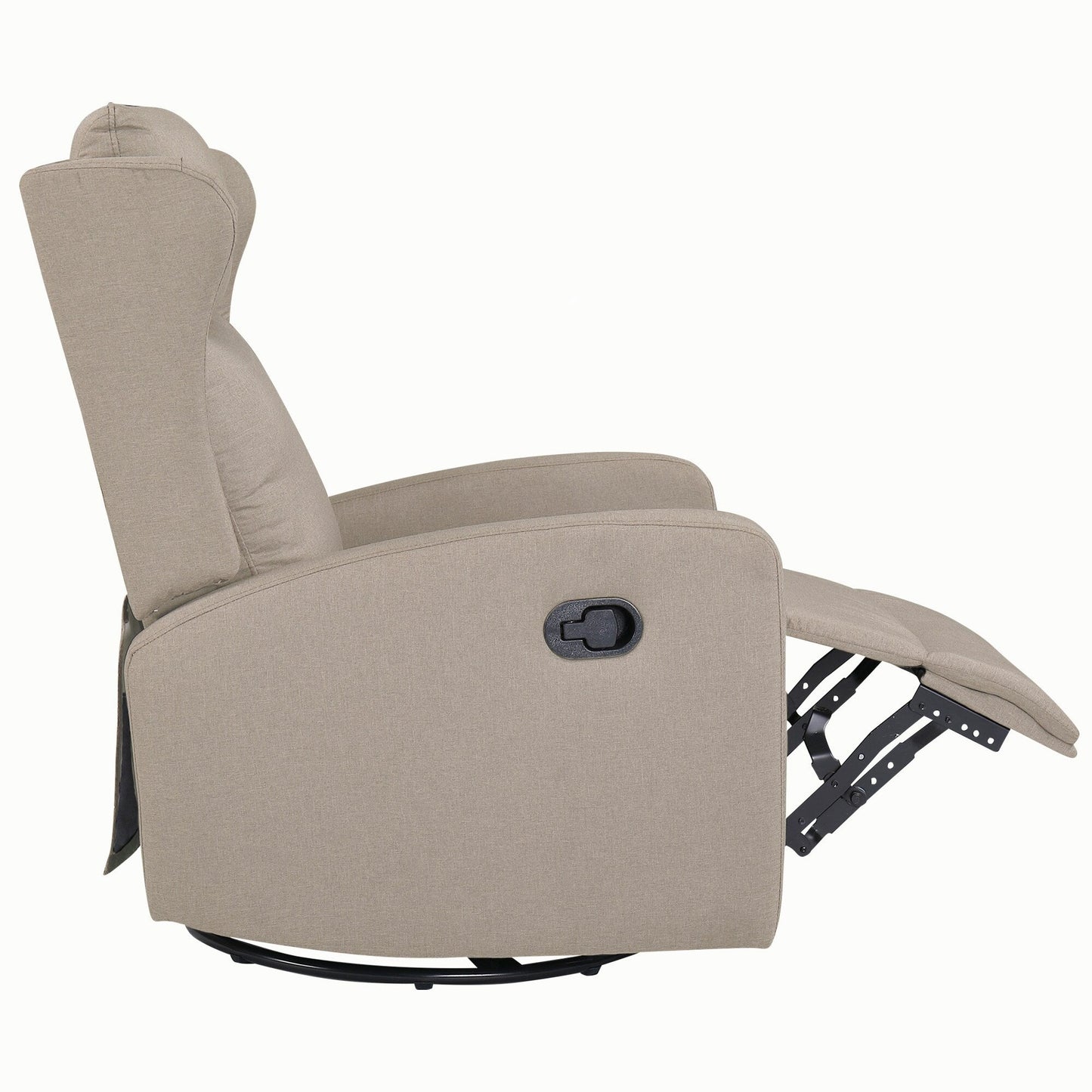 Poltrona reclinabile a dondolo girevole a 360° con schienale regolabile - Design moderno per soggiorno, ufficio e spazi di intrattenimento