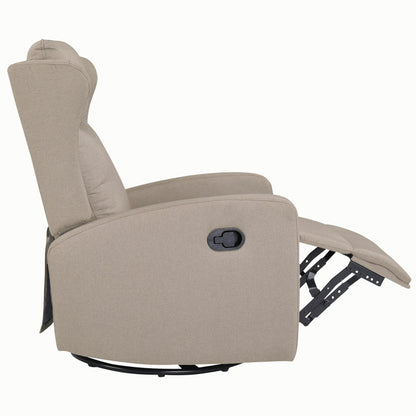 Poltrona reclinabile a dondolo girevole a 360° con schienale regolabile - Design moderno per soggiorno, ufficio e spazi di intrattenimento