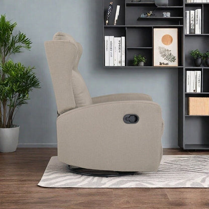 Poltrona reclinabile a dondolo girevole a 360° con schienale regolabile - Design moderno per soggiorno, ufficio e spazi di intrattenimento