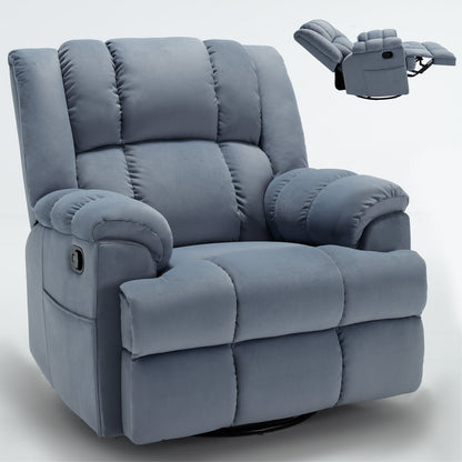 Poltrona reclinabile manuale girevole a 360°, poltrona reclinabile in tessuto a 155° wRocker