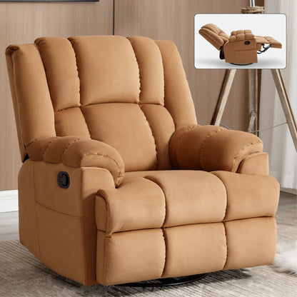 Poltrona reclinabile manuale girevole a 360°, poltrona reclinabile in tessuto a 155° wRocker