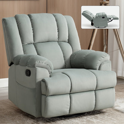 Poltrona reclinabile manuale girevole a 360°, poltrona reclinabile in tessuto a 155° wRocker