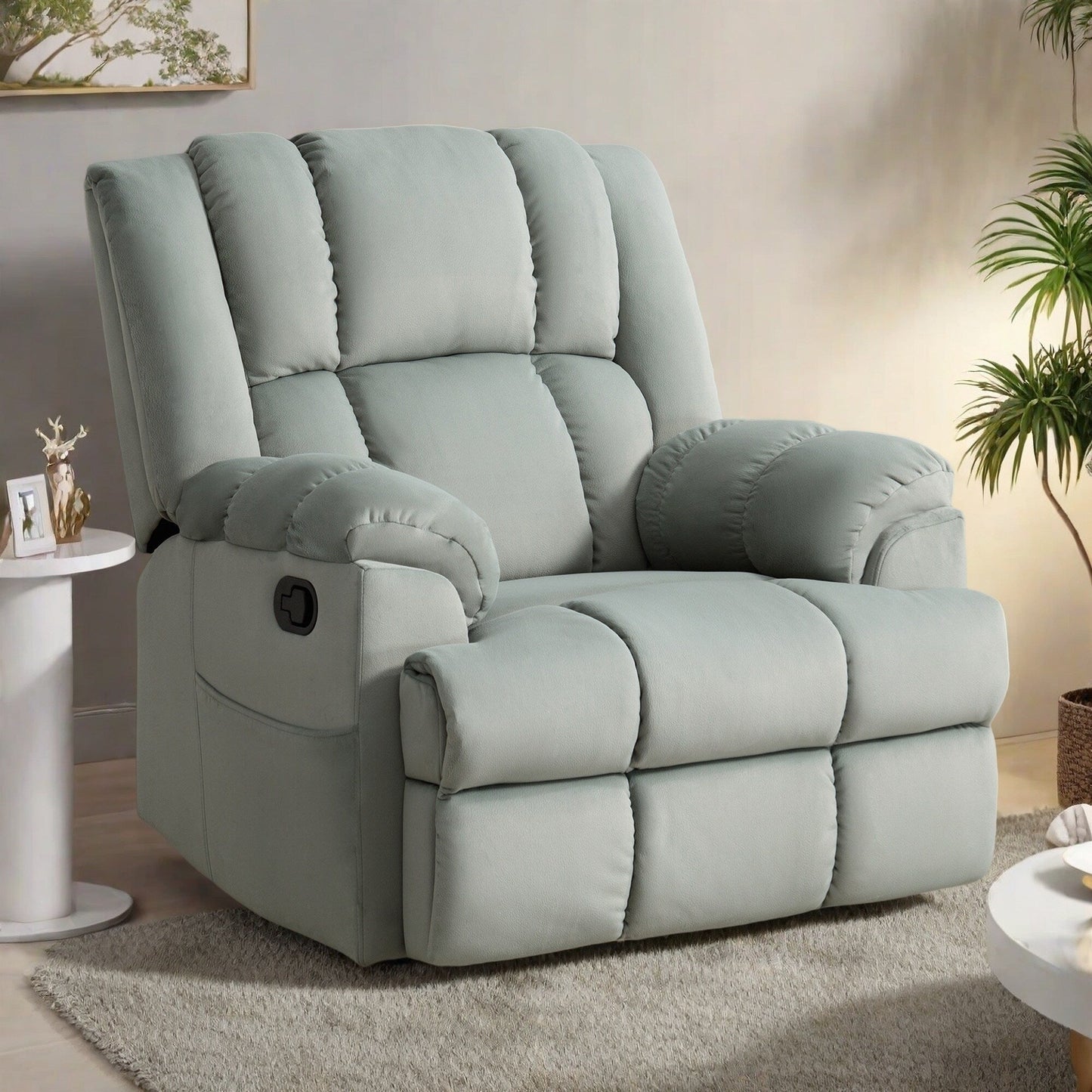 Poltrona reclinabile girevole a 360° - Comfort eccezionale, reclinazione a 155°, montaggio senza attrezzi