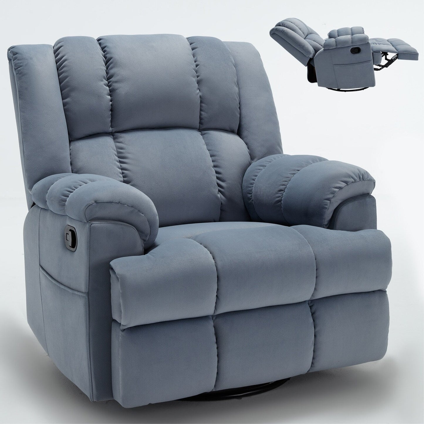Poltrona reclinabile girevole a 360° - Comfort extra large