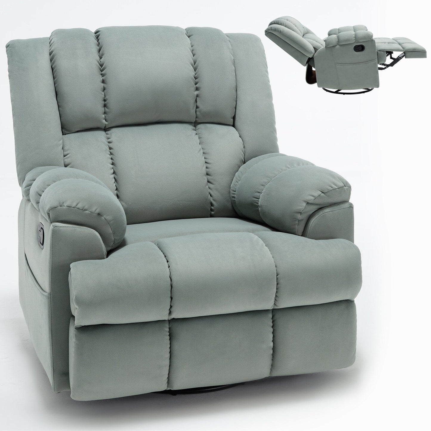 Poltrona reclinabile girevole a 360° - Comfort extra large