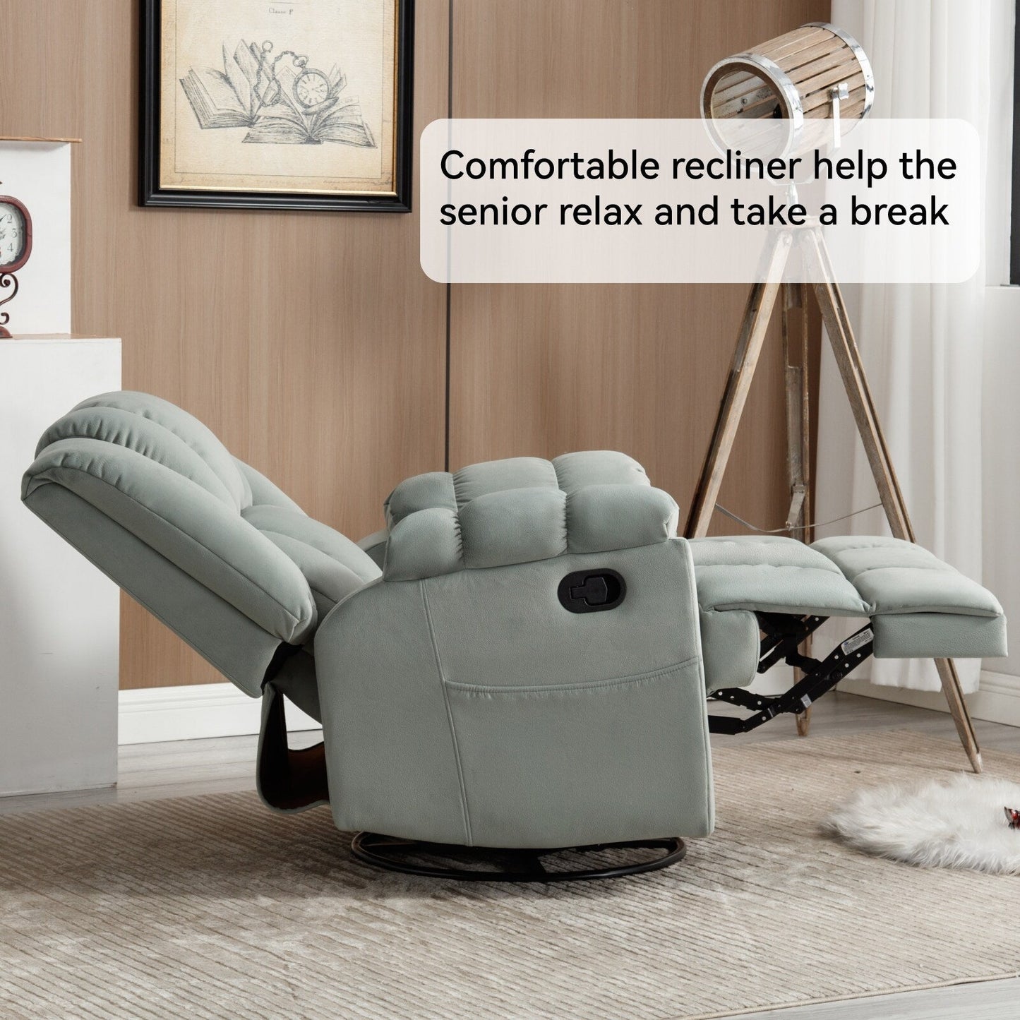 Poltrona reclinabile girevole a 360° - Comfort extra large