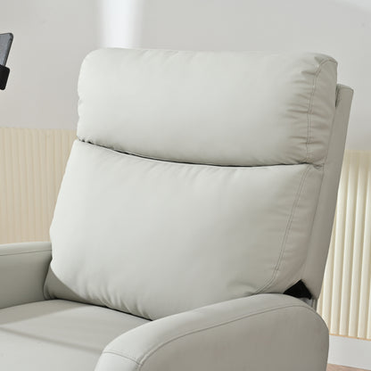Poltrona reclinabile girevole a 360° con supporto per telefono, poggiapiedi, posizione regolabile per soggiorno e home theater