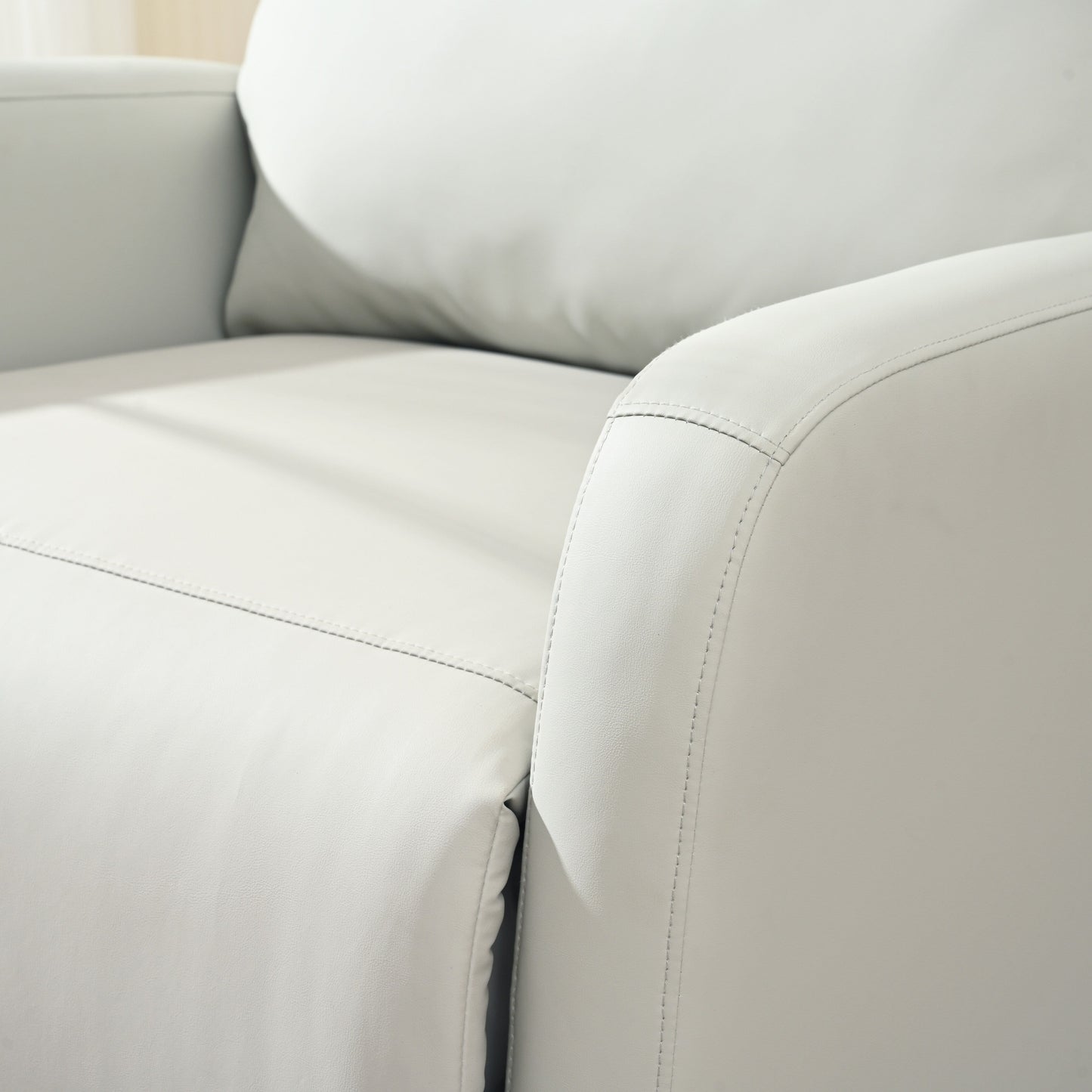 Poltrona reclinabile girevole a 360° con supporto per telefono, poggiapiedi, posizione regolabile per soggiorno e home theater