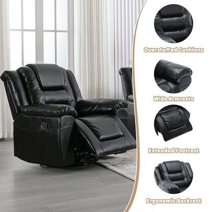 Poltrona reclinabile per home theater girevole e oscillante a 360°