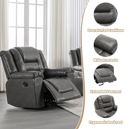 Poltrona reclinabile per home theater girevole e oscillante a 360°