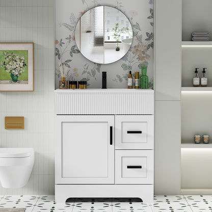 Mobile bagno Wavy Line 30/36/48 con lavabo e rubinetto