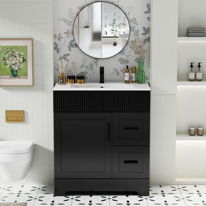 Mobile bagno Wavy Line 30/36/48 con lavabo e rubinetto