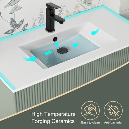 Mobile bagno Wavy Line 30/36/48 con lavabo e rubinetto