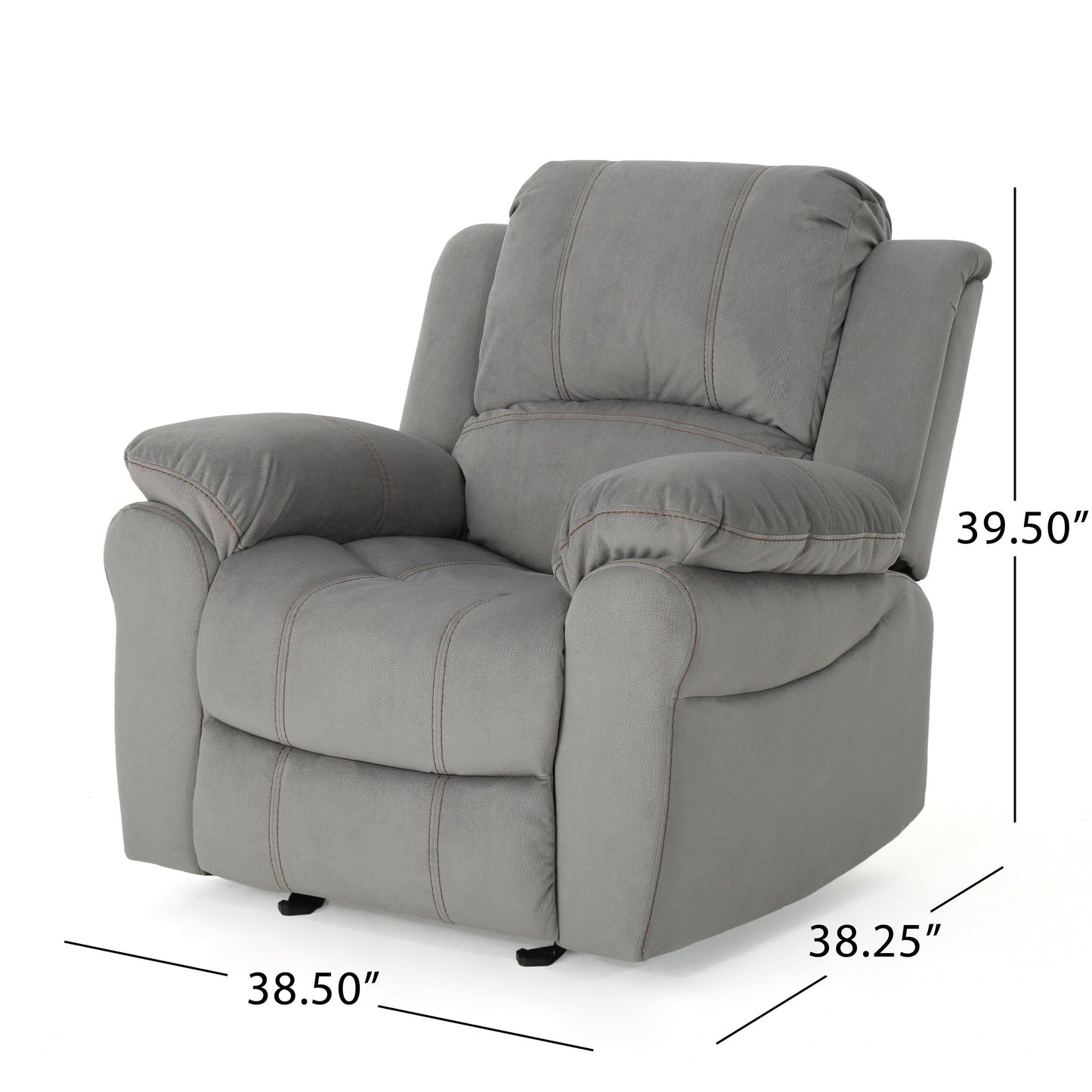 Poltrona reclinabile manuale standard da 38,5 pollici