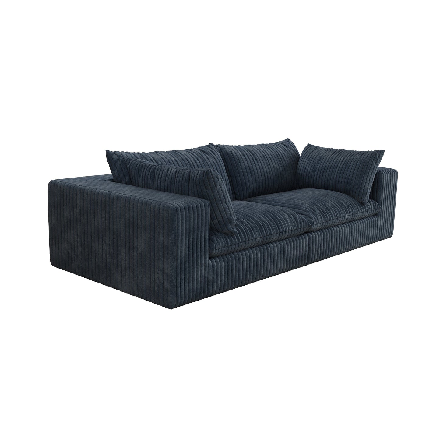 Divano Cloud 39.8, tessuto in velluto a coste, divani con seduta profonda, design a doppio strato, cuscino rimovibile, nessun montaggio, combinazione fai da te
