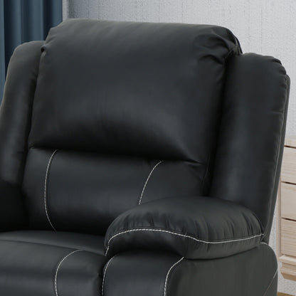Poltrona reclinabile girevole manuale standard in similpelle larga 39