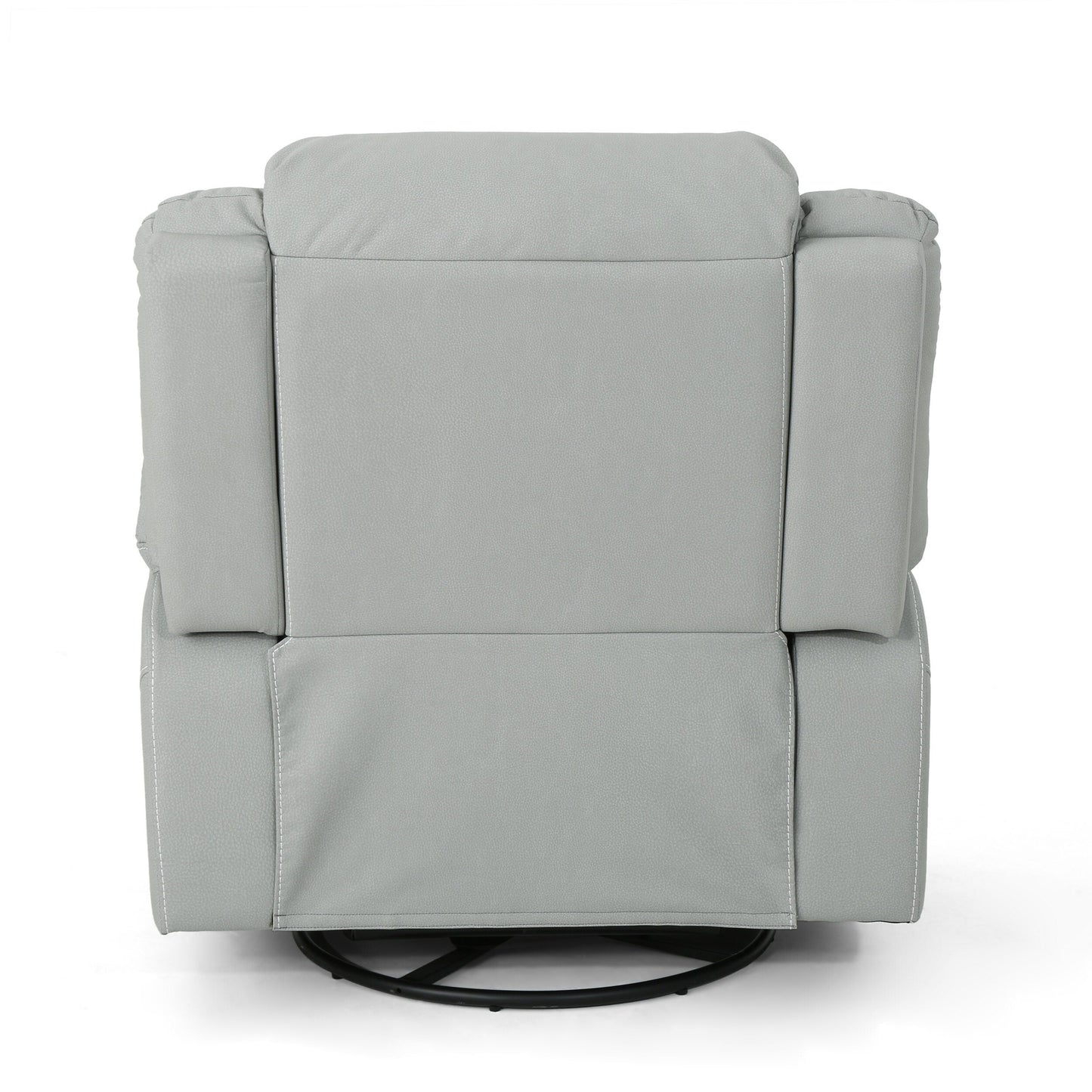 Poltrona reclinabile girevole manuale standard in similpelle larga 39