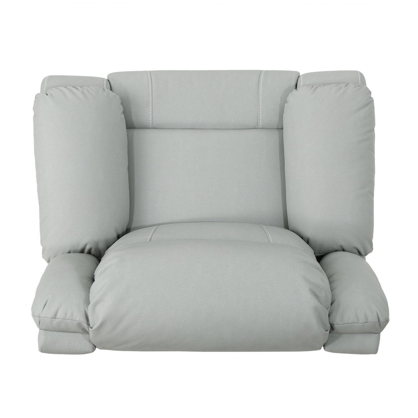 Poltrona reclinabile girevole manuale standard in similpelle larga 39