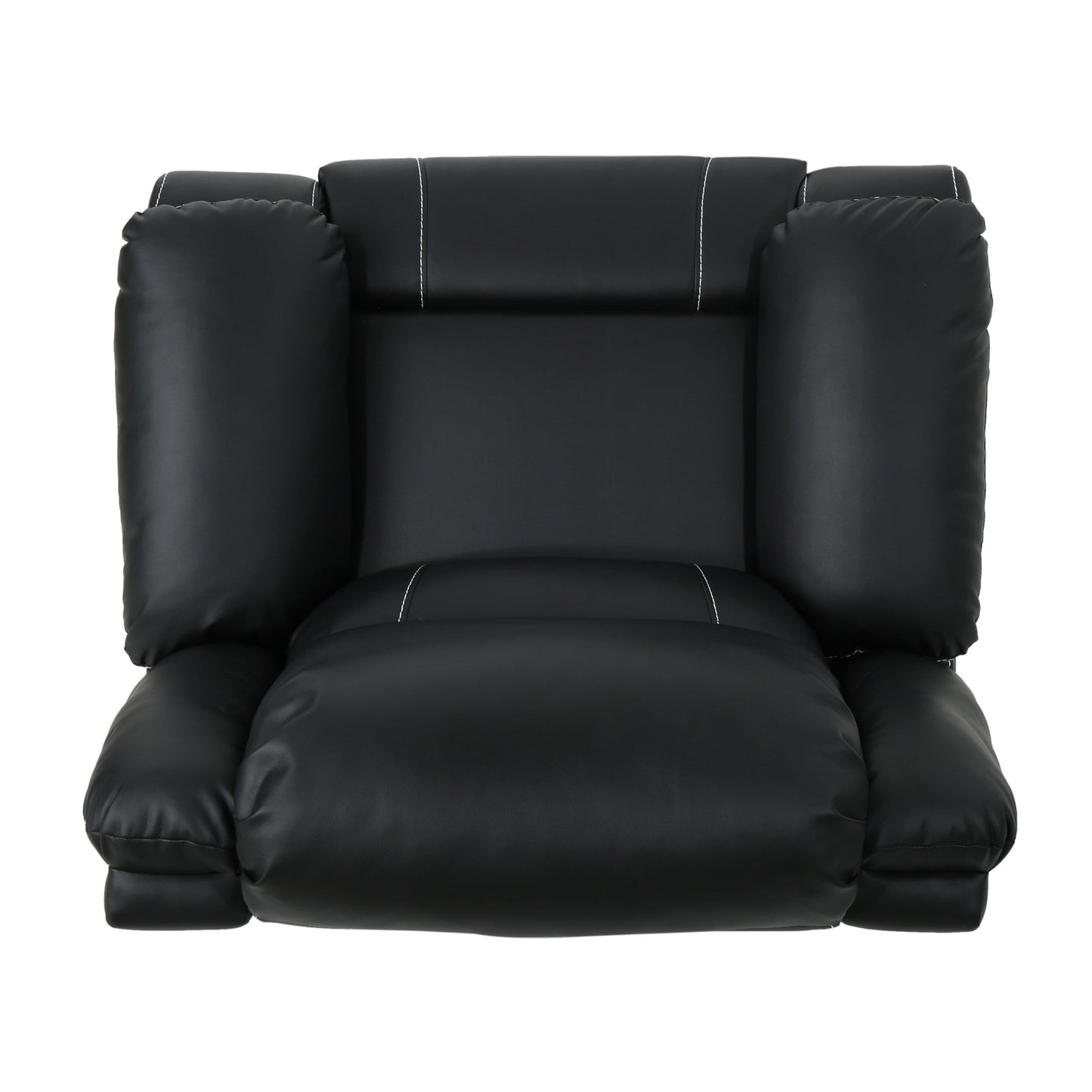 Poltrona reclinabile girevole manuale standard in similpelle larga 39